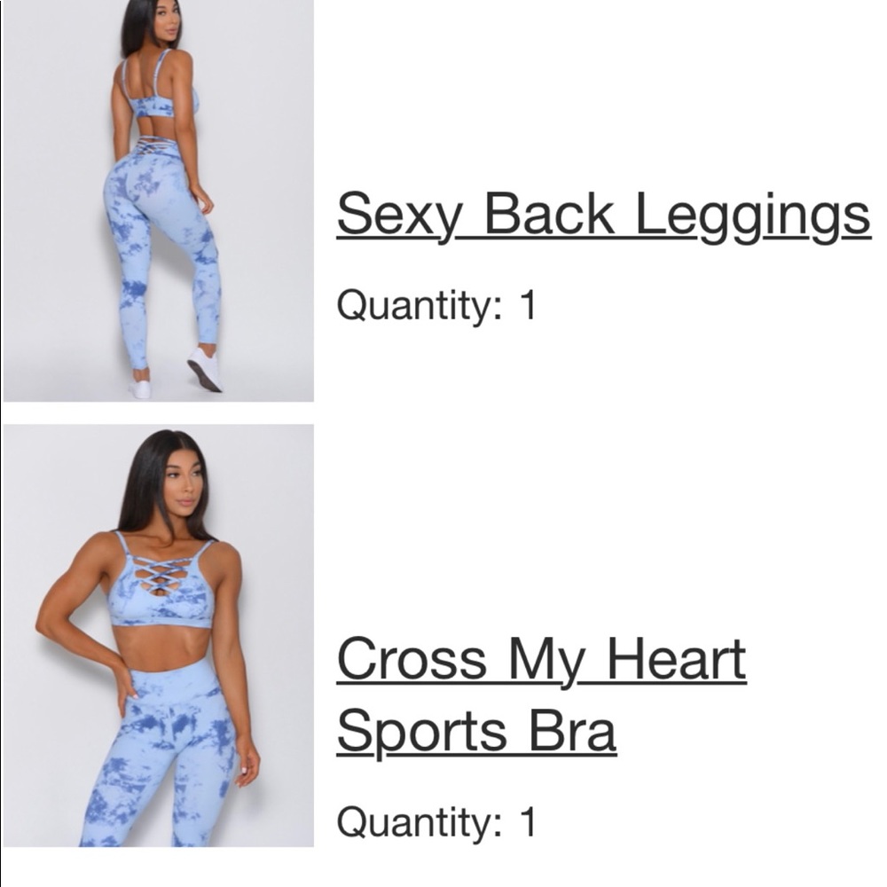 Bombshell sportswear workout outfit